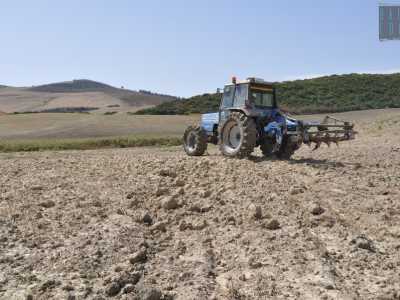 Nella paura di perderci chiediamo aiuto a un coltivatore che in quel momento per fortuna sta passando con il suo trattore blu. L�uomo, il 52enne Francesco Paolo, afferma di essere il proprietario della terra su cui sorge il vulcano e gentilmente ci offre di accompagnarci